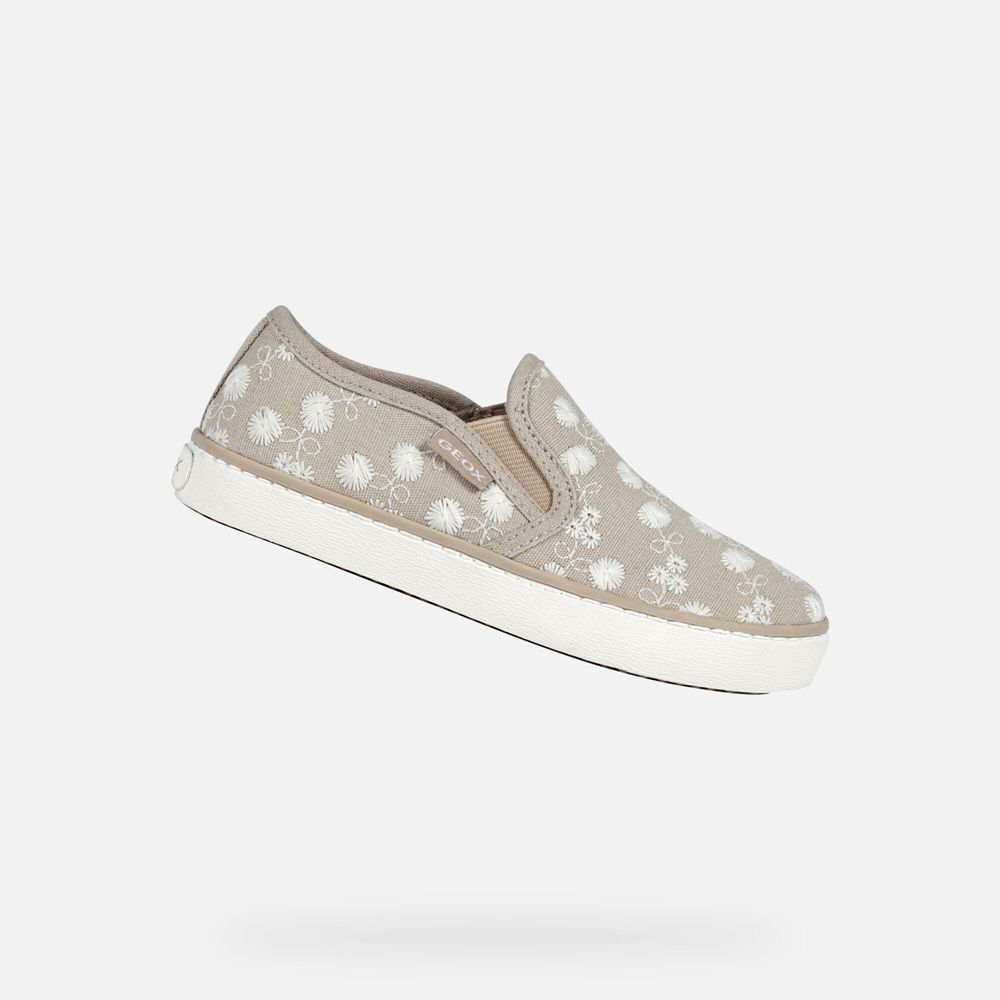 Geox Sneakers Beige Kilwi - Geox Girls Shoes - MHTYRA523